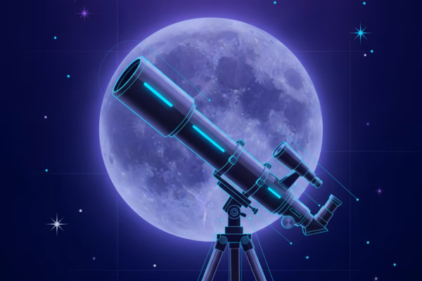 Astronomía Telescopio Astronomico Vectores De Concepto